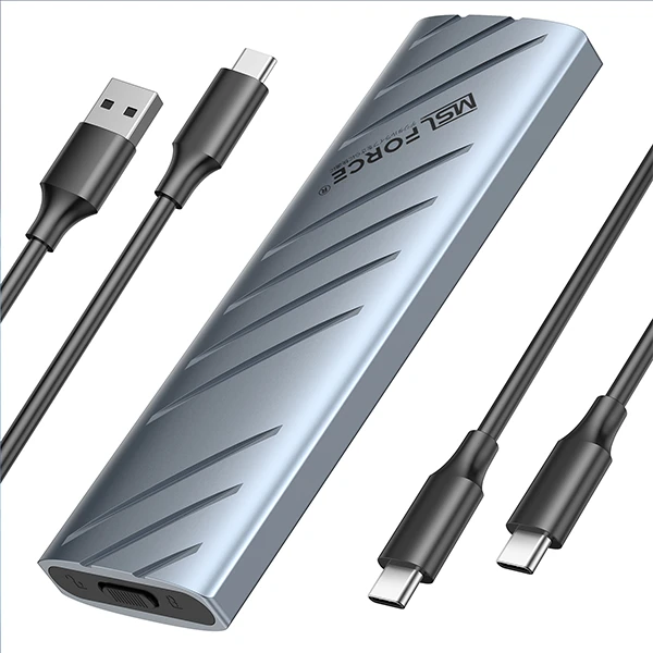 NVME NGFF SSD انکلوژر ہارڈ ڈرائیوز USB ایلومینیم لیپ ٹاپس کے لیے